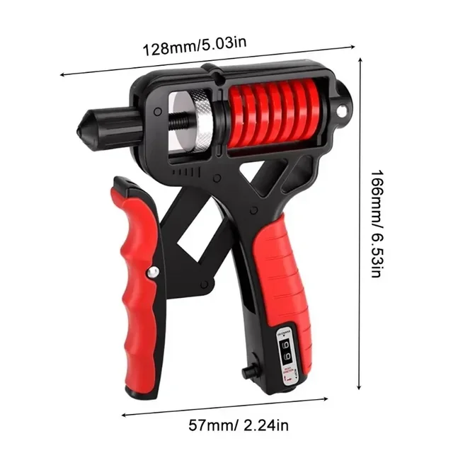 Gym Fitness 5-165Kg Adjustable Handgrip Count Hand Grip Set Finger Forearm Strength Muscle Recovery Gripper Exerciser Trainer 6