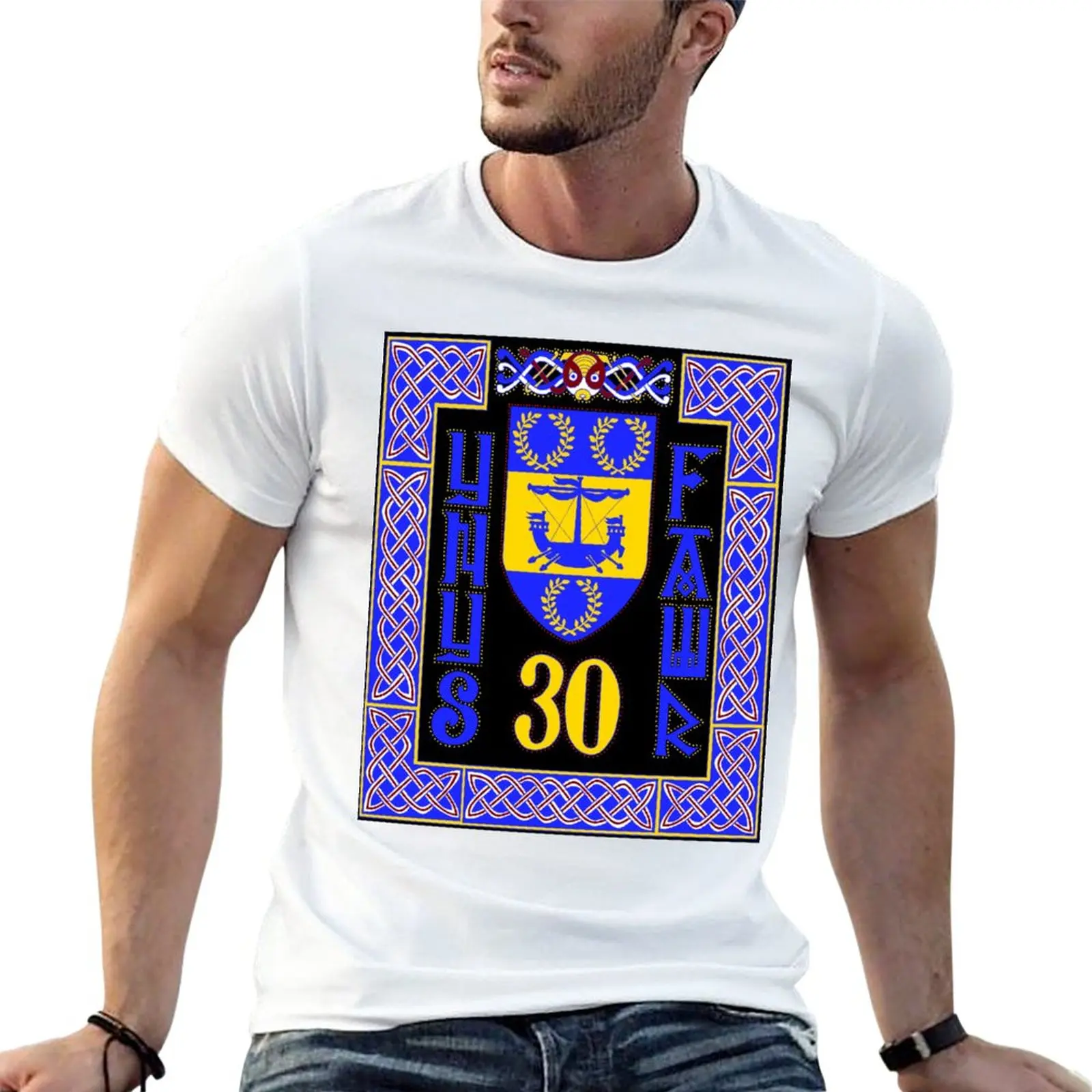 

New Ynys Fawr Wintersouth 30th birthday - light design with yellow T-Shirt Aesthetic clothing tees men t shirt