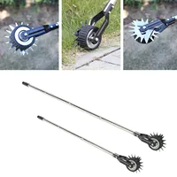 Manual Lawn Edger Single Wheel Manganese Steel and Stainless Steel Lawn Edging Roller Rust Resistant Serrated Blade for Garden 1