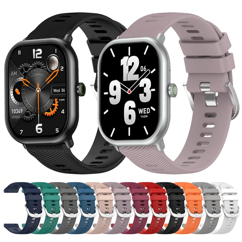 22mm Universal Silicone Sports Watch Strap - Premium Replacement Band