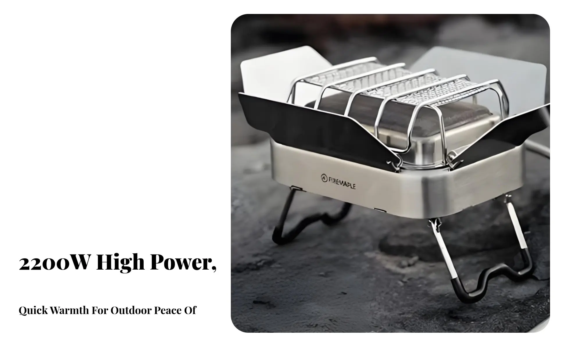 Pressure-Regulated Outdoor Heater, Mini Portable Heating Stove, Multi-Functional Camp Warmer, 2nd Generation, Infrared Burner