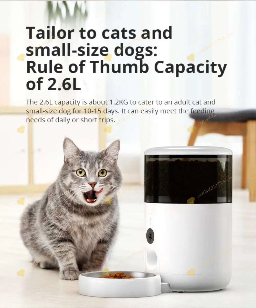 Smart WiFi Pet Slow Feeder with Mobile App Remote Control New Double Saving Stai