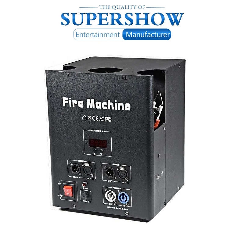 

Сценическое шоу эффект DMX 3 way flame machine fire machine для сцены бар клуб вечерние DJ диско