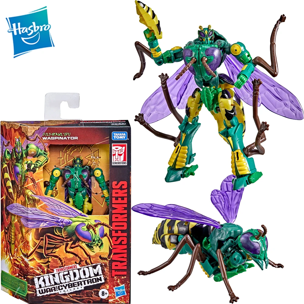 

Hasbro Transformers Generations War for Cybertron: Kingdom Deluxe WFC-K34 Waspinator Collection Model Action Figure Toys