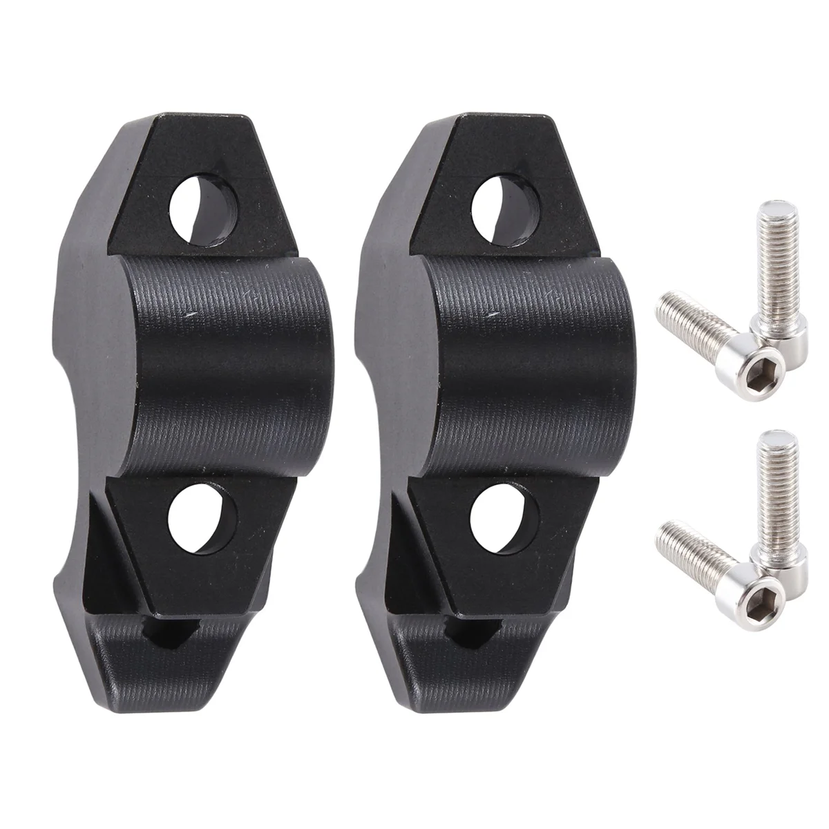 Morsetto Riser Manubrio Moto Estendere Manubrio Rialzabile Sposta Indietro Per Honda Adv 150 160 350 Adv150 Adv160 (Nero)