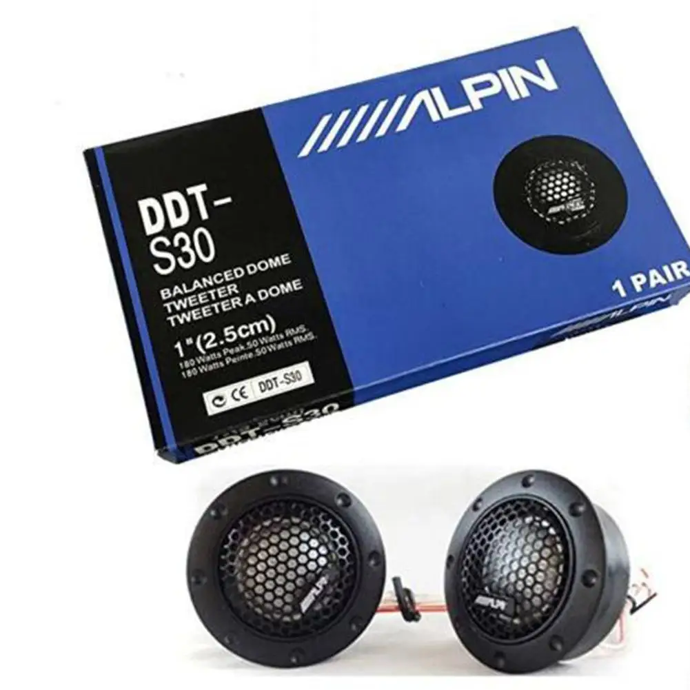 Película de seda de Audio para modificación de coche, altavoz de Audio de tono alto de 180W, 4Ohm