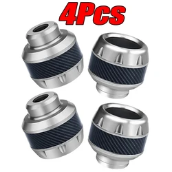 Aluminum Alloy Motorcycle Crash Protection Pads - 4-Piece Set for Front Fork and Frame (4Pcs Silver)