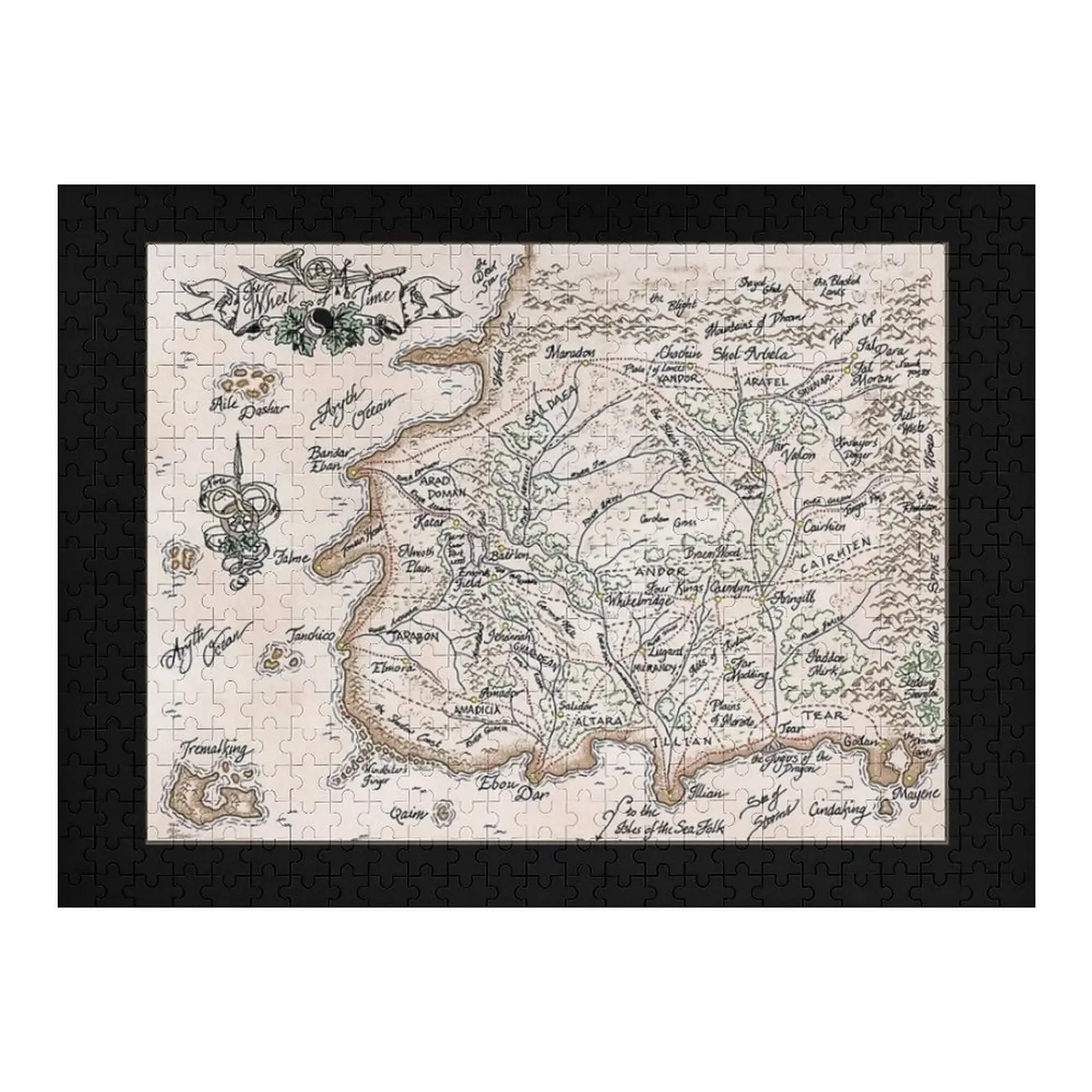 

wheel of time map Jigsaw Puzzle Works Of Art Photo Custom Personalised Jigsaw Name Wooden Toy Puzzle