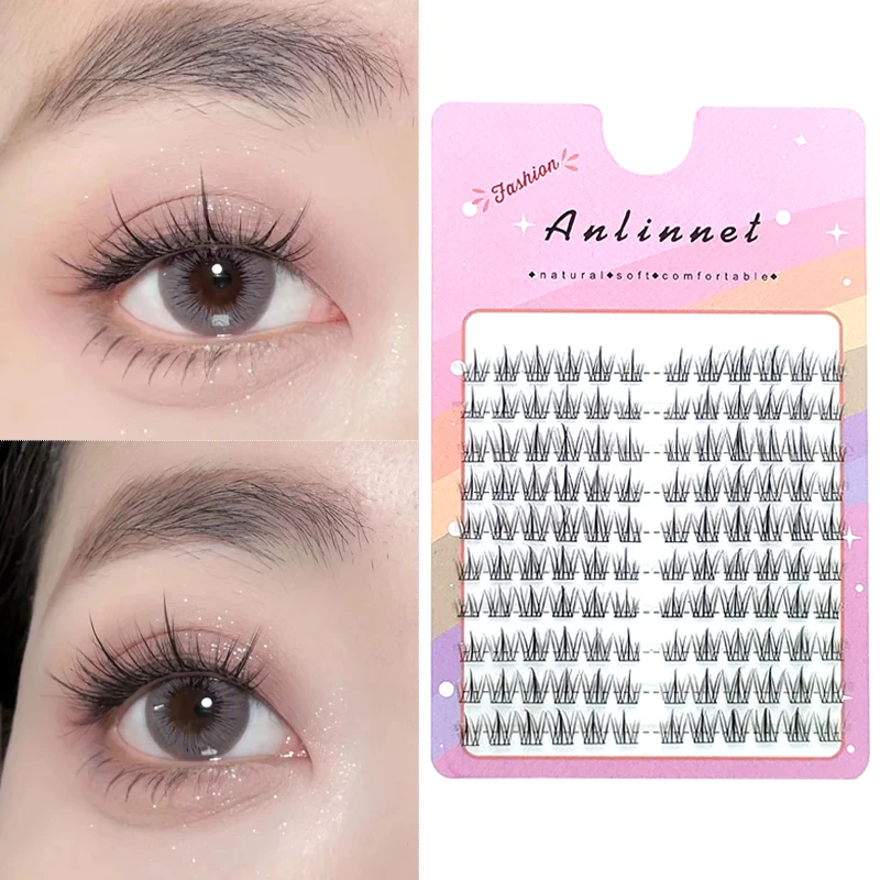 Fashion Sunflower False Eyelashes Natural Simulation Fairy Mink Eyelashes Extension Diy Makeup Individual eyelashes Segmented