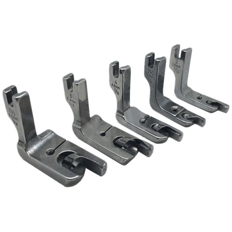 5 PCS/Set Industrial Sewing Machine Hemmer Crimping Presser Foot/feet For BrotherJuki Typical Consew Sunstar Jack Pfaff