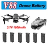 Hot V88 Drone 8K 5G GPS Professional HD Aerial Battery Original 3.7V 1800mAh Battery For V88 Spare Battery Accessories Parts 1