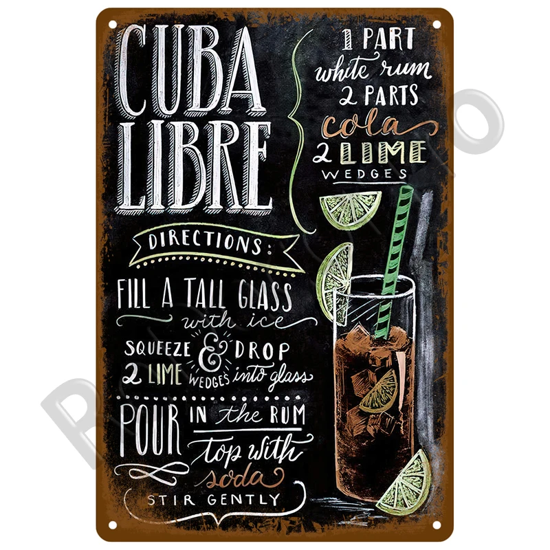 Vintage Home Decor Whiskey Metall Zeichen Plakette Pub Retro Alkohol Zinn Zeichen Bier Wand Kunst Für Bar Pub Club Mann Höhle dekorative Platte – Detail 19