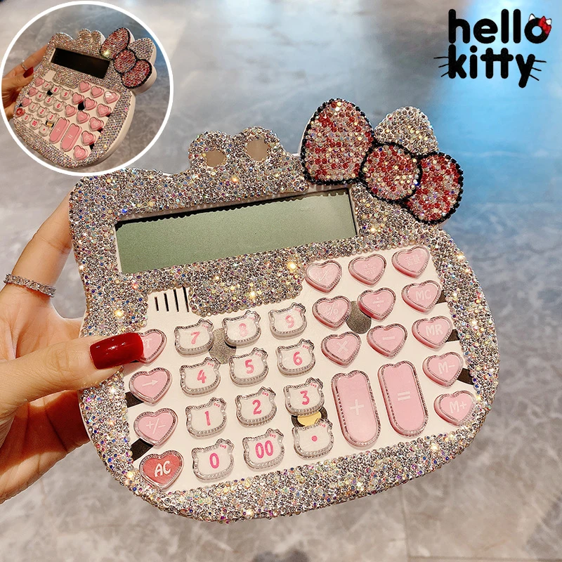 12 Digits Hello Kitty Calculators Luxury Office Electronic Calculator
