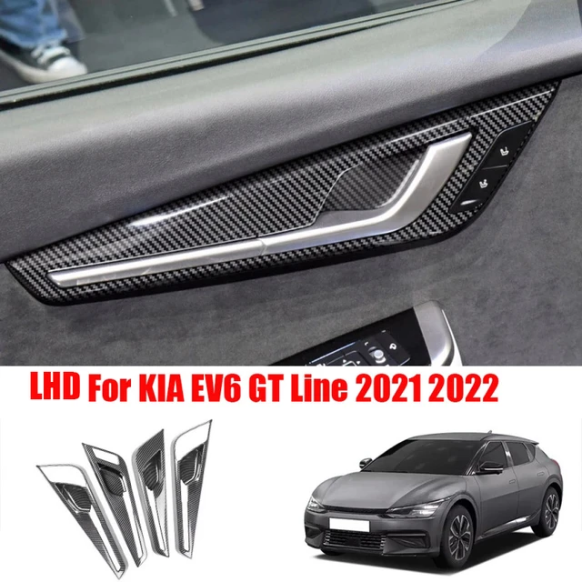 For KIA EV6 GT Line 2021 2022 Carbon Fiber Interior Mouldings