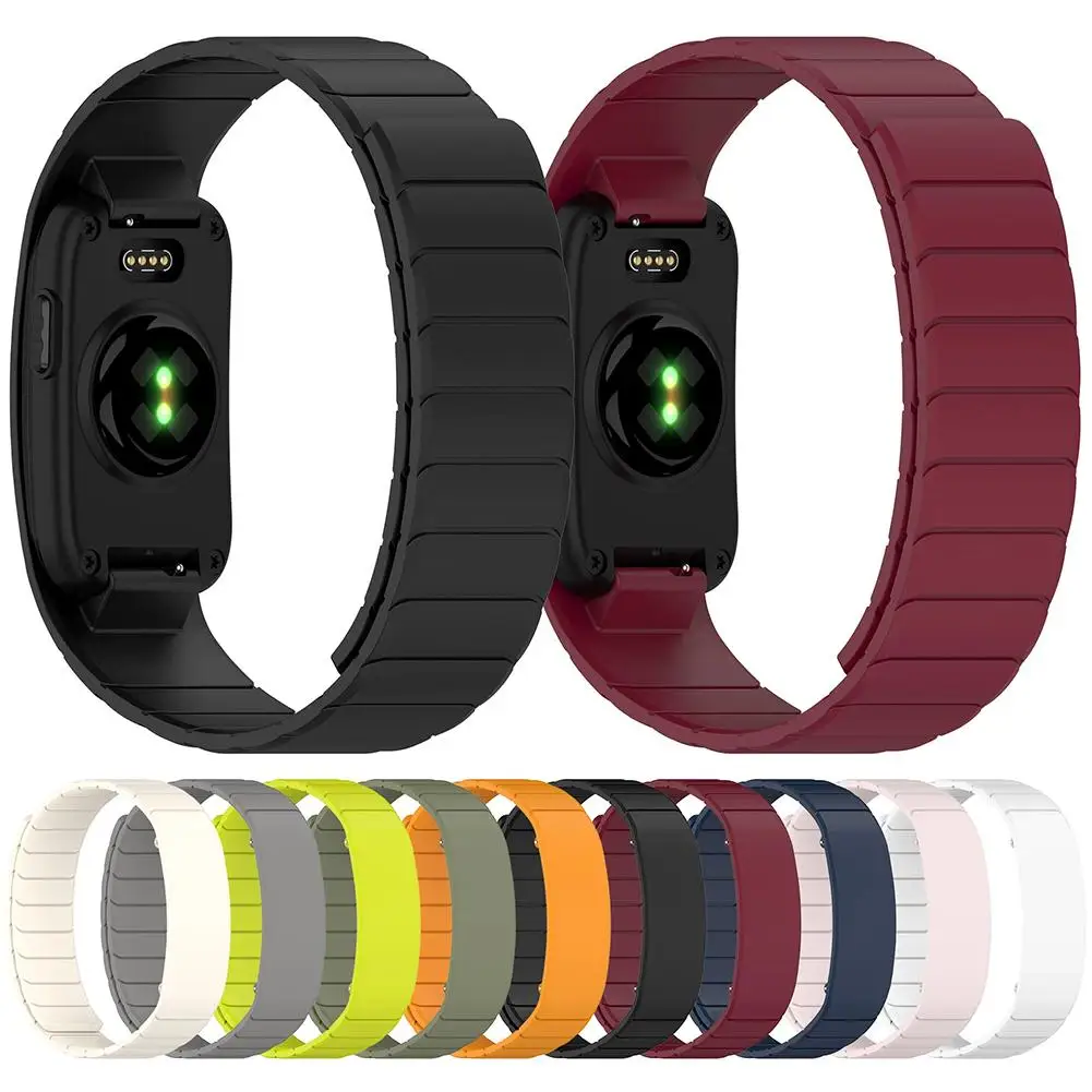Magnetic Silicone Strap - Soft Replacement Sport Wristband Bracelet Accessory