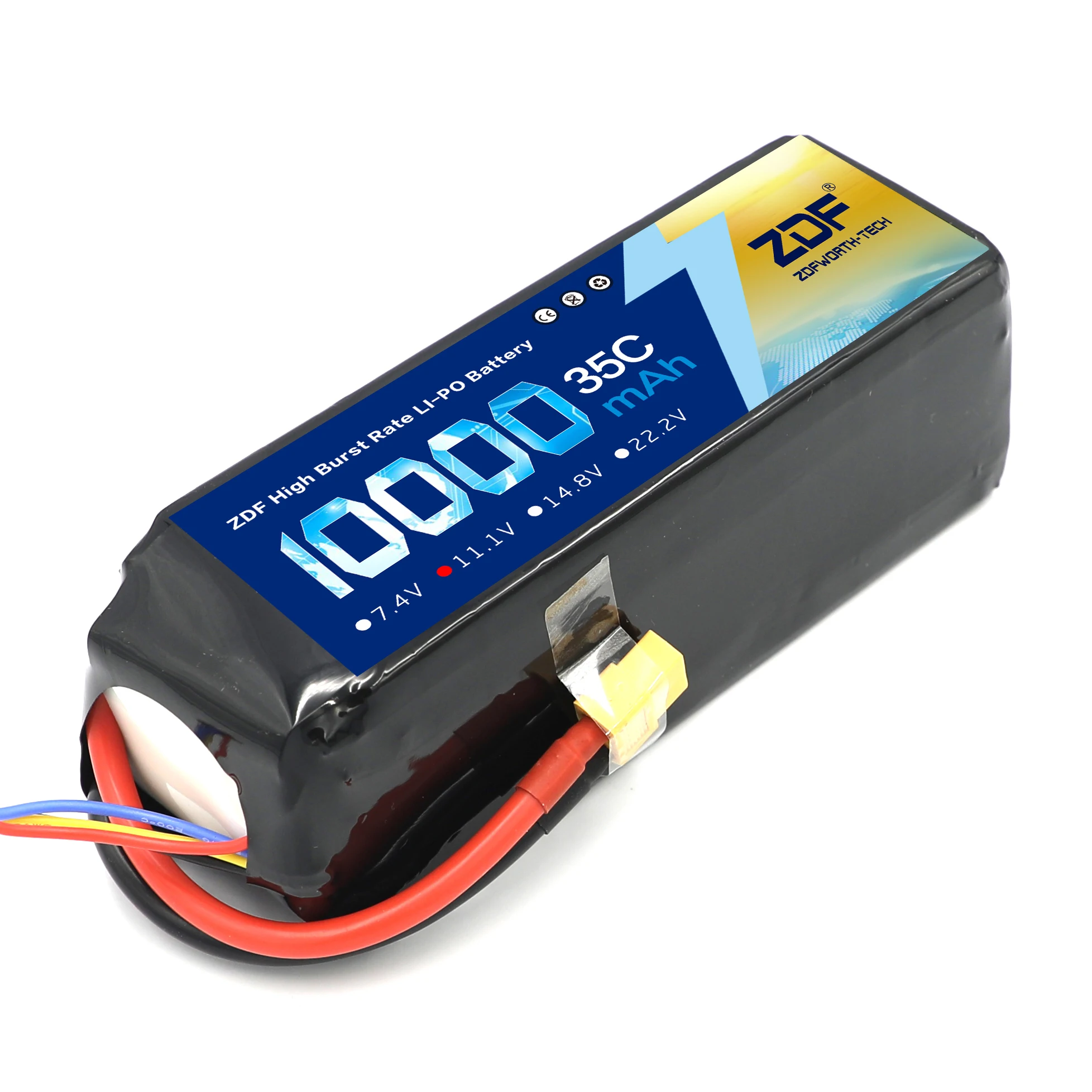 ZDF Lipo ͸, RC   ڵ Ʈ Ʈ ǰ, 2S, 3S, 7.4V, 11.1V, 14.8V, 10000mah, 35C, 70C, XT90, XT60, T ÷