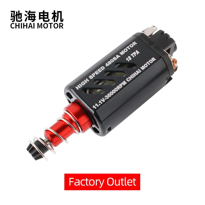 Высокоскоростной двигатель Chihai для XWE M4 AEG Gel Blaster, длинная ось, 36000 об/мин