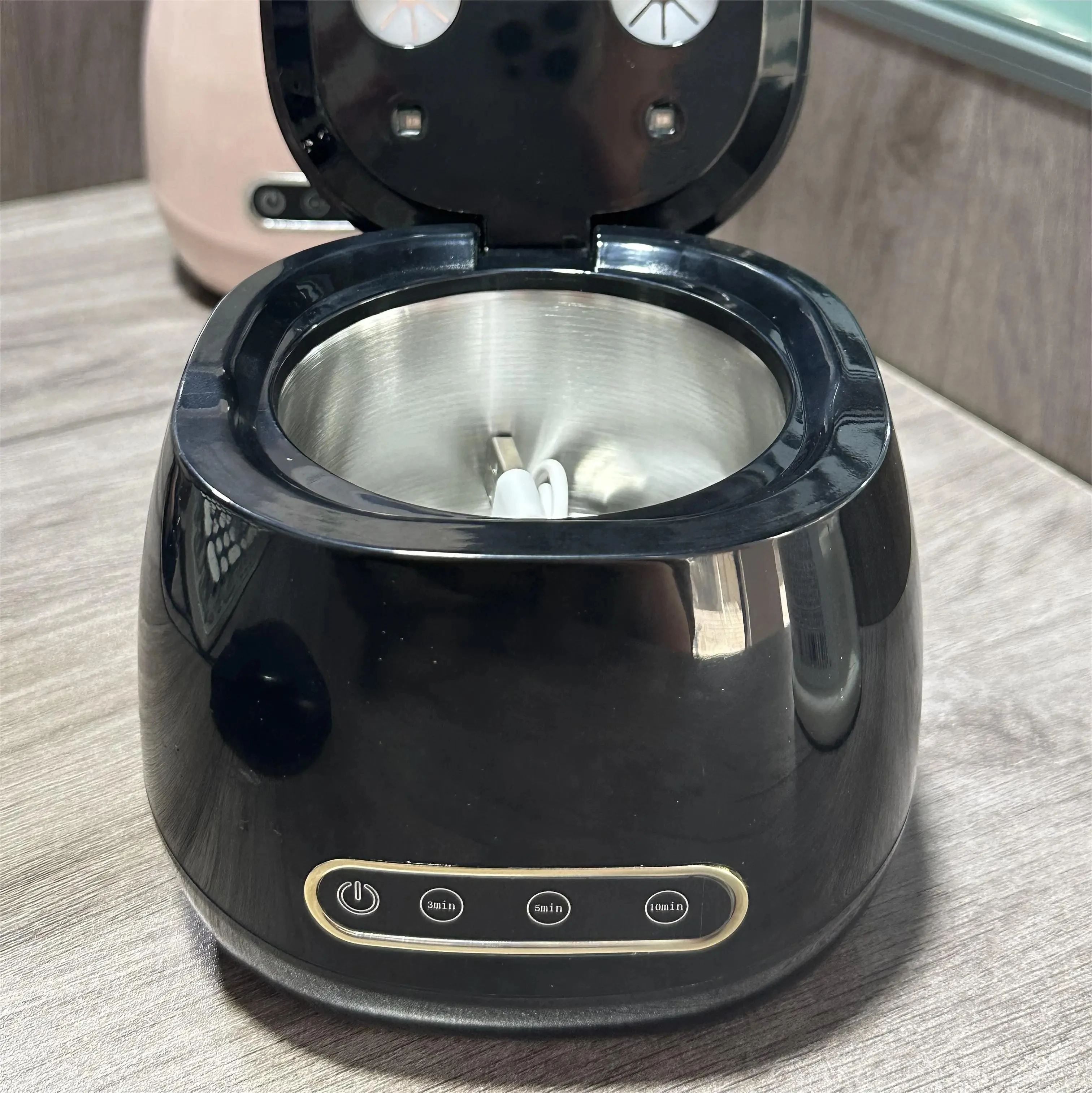 Portable 48KHZ Ultrasonic Denture Cleaner UV Sanitizer Retainer Aligner Cleaning Machine 200ml Travel Braces Pods Jewelry