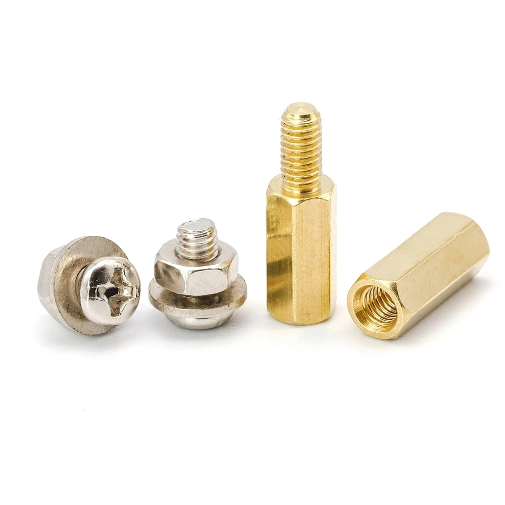 910Pcs/set M3 Male Female Hex Brass Standoff Spacer Assorted Kit Screw Nut and Washer pcb motherboard standoff Assortment Kit