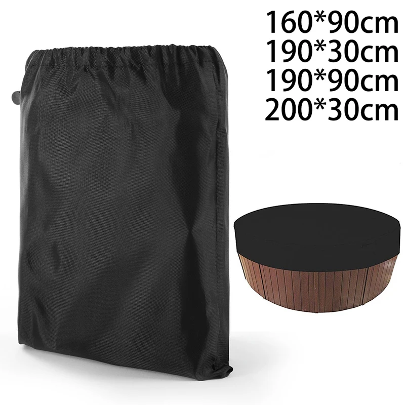 Round Bathtub Cover Outdoor Anti-UV Protector Spa Hot Tub Dust Waterproof Covers Anti-UV Material Waterproof Strong Durable patio furniture cover