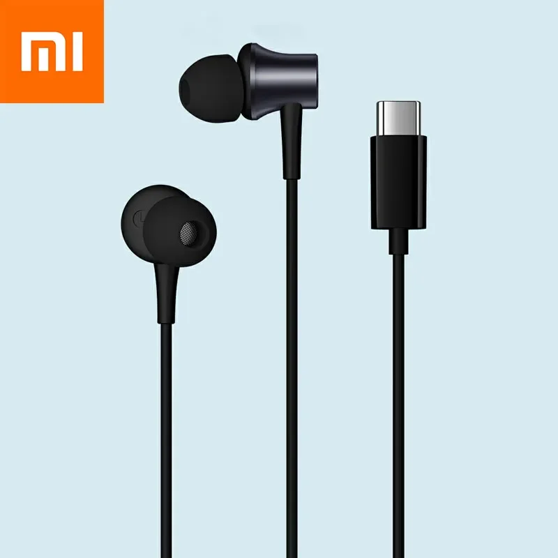 Auricolari Xiaomi Piston Interfaccia Di Tipo C Tappi Per Le Orecchie Music Campus Office Sport Headset Simple Fashion Mi Type-C Earbuds