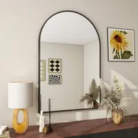 20"x30" Arch Bathroom Mirror, Wall Mounted Mirror, Vanity Wall Mirror w/Metal Frame for Bedroom, Entryway, Living Room 1