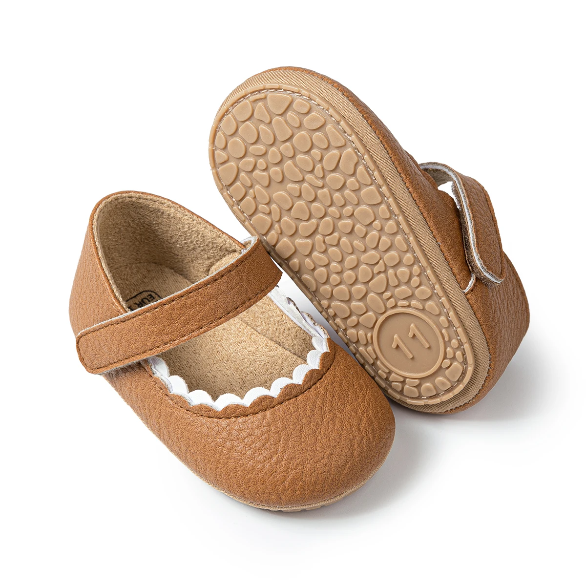 Princess Shoes Baby Girls Casual Rubber Soft Soles Non-slip Outdoor Infant 0-18M Newborns First Walkers Crib Shoes Spring Autumn qunq korea style baby girl first walkers summer knitted casual newborns princess shoes 2021 new flower lace infant flats