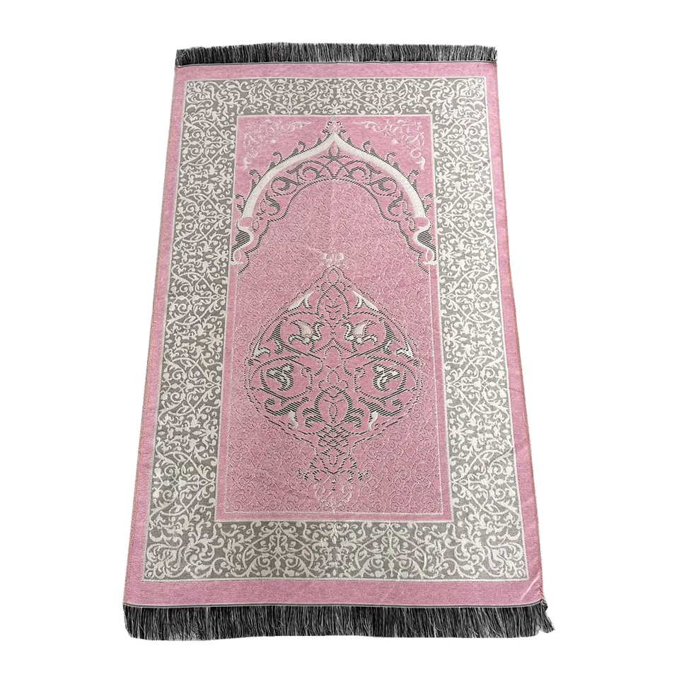 Islamitische Gebedsmat Rood – Zacht & Comfortabel Antislip Gebedskleed