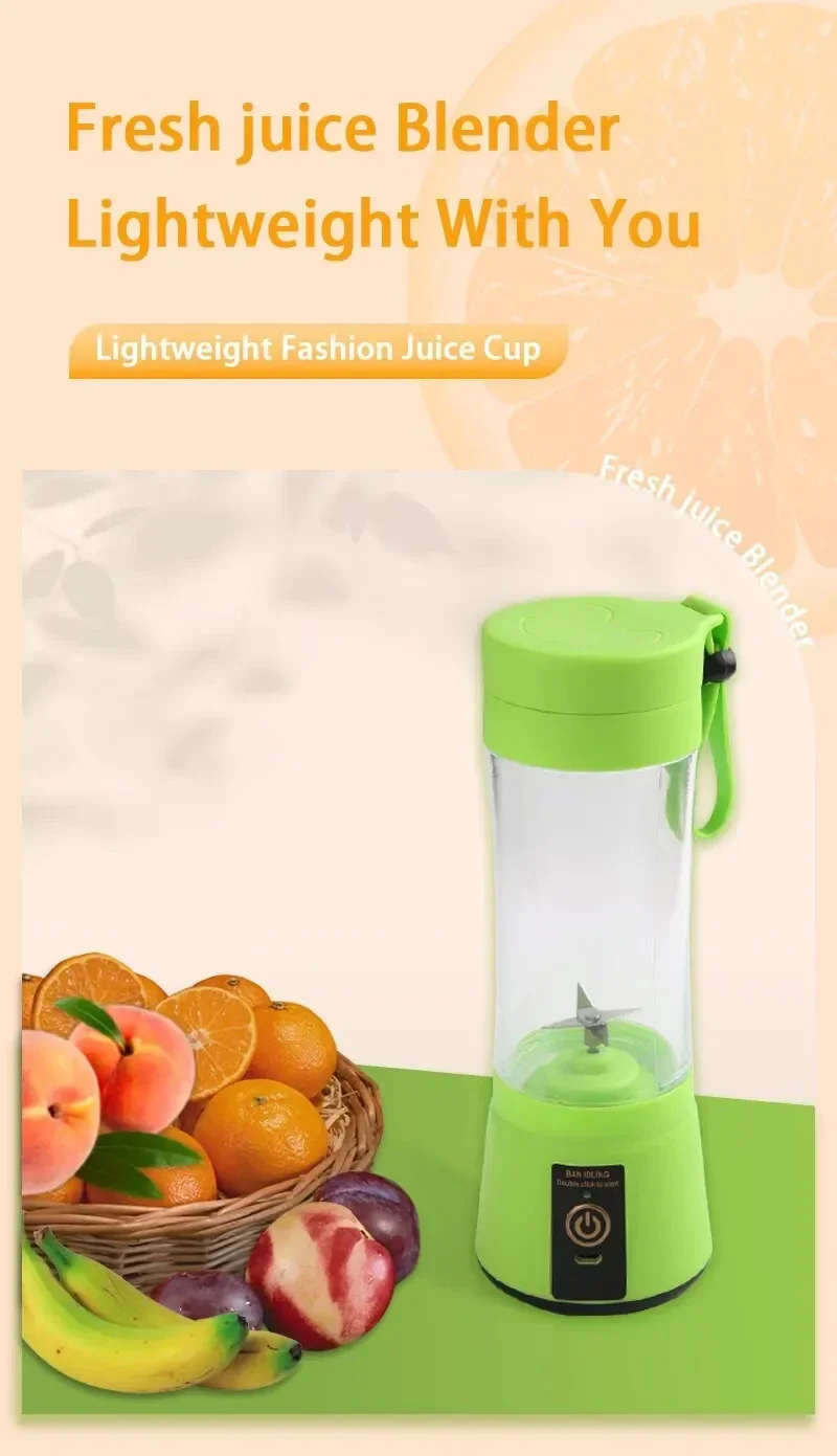 Description Picture 6 of itemIconic Brand Electric Juicer Mini Portable USB Rechargeable Blender Milkshake Fruit Juicer Multifunctional Juice Machine Blender Home