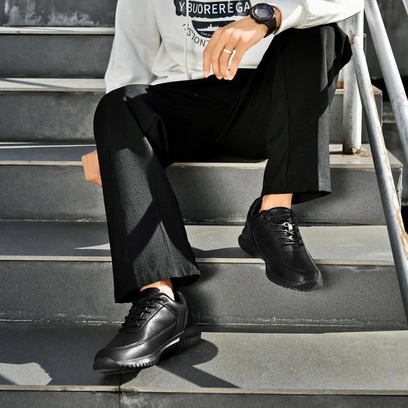 Chef shoes four season light non-slip oil-proof waterproof plus size men's kitchen work shoes fashion casual garden men's shoes