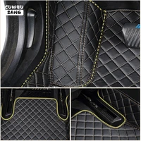 CUWEUSANG Custom Car Floor Mats For Skoda Superb Auto Carpets Foot Coche Accessorie 4