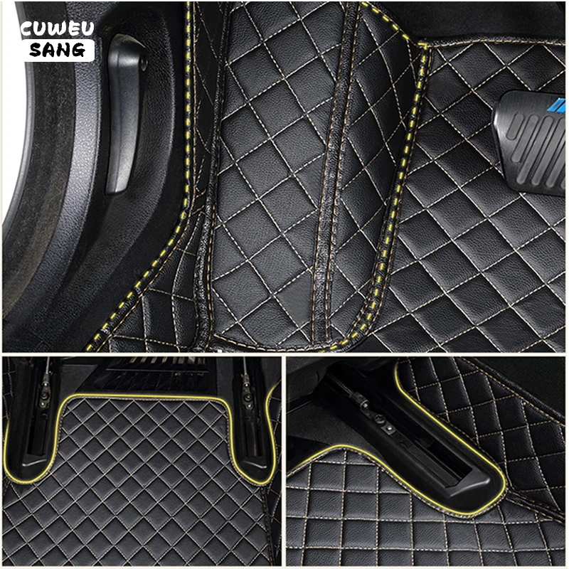CUWEUSANG Custom Car Floor Mats For VW Touareg Auto Carpets Foot Coche Accessorie 4