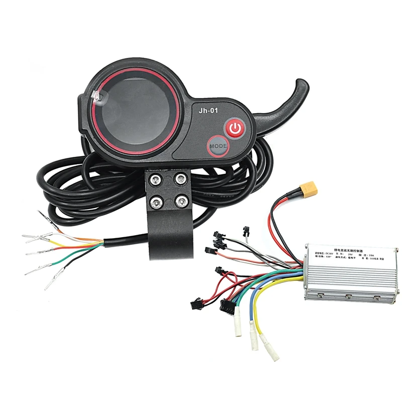 

JH-01 Meter Dashboard LCD Display+36V 19A Brushless Controller Without Hall For Electric Scooter E Bike Accessories