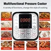 6L Multifunction Electric Pressure Cookers Soup Porridge Heating Meal Heater Kitchen Stainless Steel Multicooker Rice Cooker 5