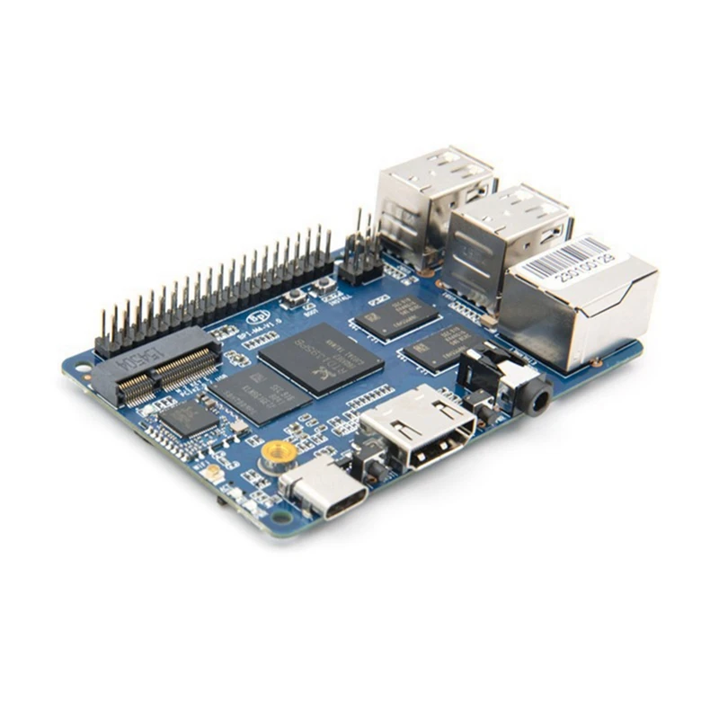 For Banana Pi BPI-M4 Development Board With Heatsinks DDR4 RAM Realtek RTD1395 ARM Cortex-A53 Quad-Core 64 Bit