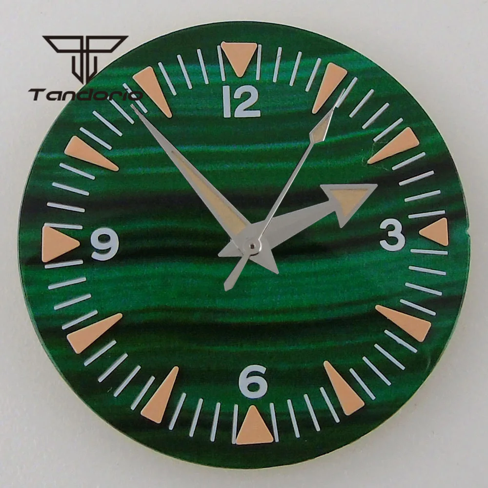 Elegant 32mm Multicolor Automatic Watch Dial with Date Window and Hands Set