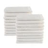18-Piece Cotton Kitchen Bar Mop Cleaning Dishcloth Set White Absorbent Durable Easy Care Household All Surfaces Machine Wash 2