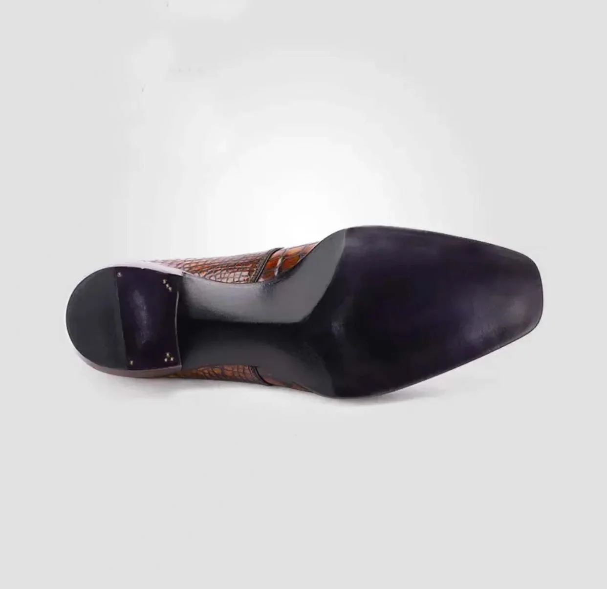 shenzhuangsanbao new men dress shoes male formal shoes men crocodile brush color