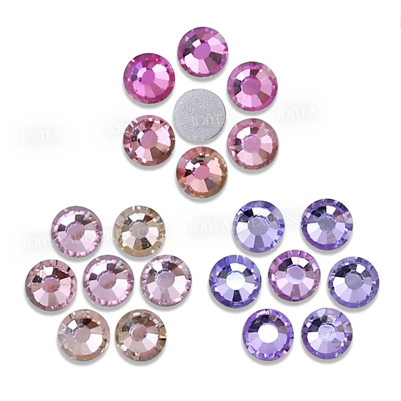NEUE FARBEN Nicht Hot Fix Strass Sky blue Shiny brown für 3D nagel pailletten kristall strass glas glitters für maniküre kunst dekor