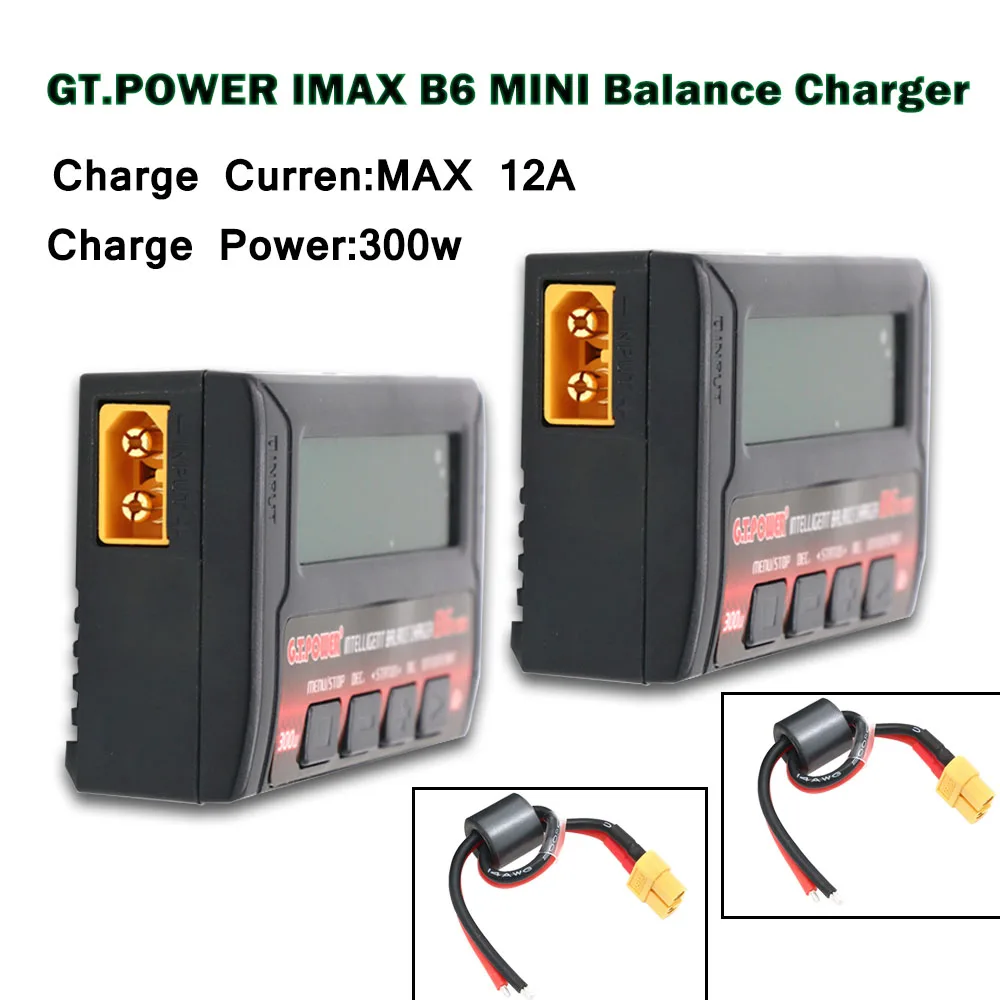 

GT.POWER IMAX B6 MINI Balance Charger For Rc Car PFV Drone Helicopter Lipo/LiHv/Lilon/NiMH/NiCd/Pb Battery Charge