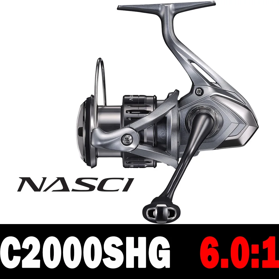 リール SHIMANO 21NASCI 21 新しいシマノ NASCI スピニング釣りリール 5 + 1BB 鋼ギア大