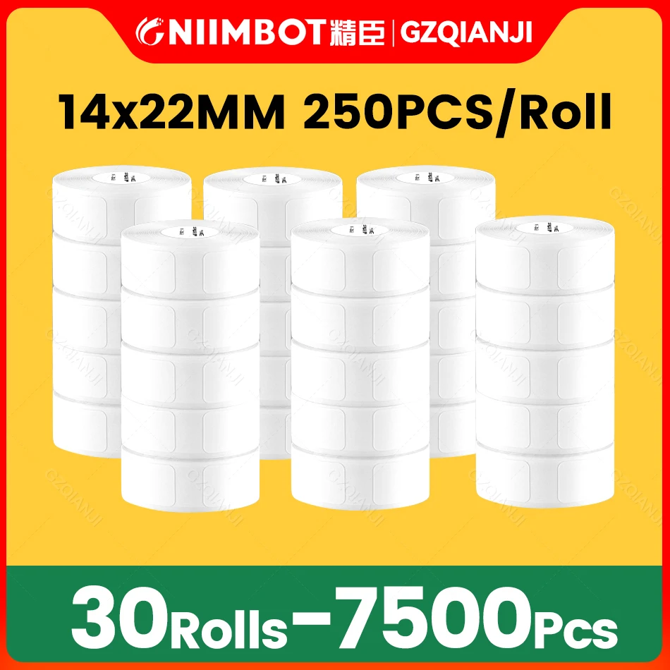 Niimbot D110 D11 Printing Label Paper D101 Pure Color Price Tag Note Food Date Self-Adhesive for Thermal Label Printer Machine 1