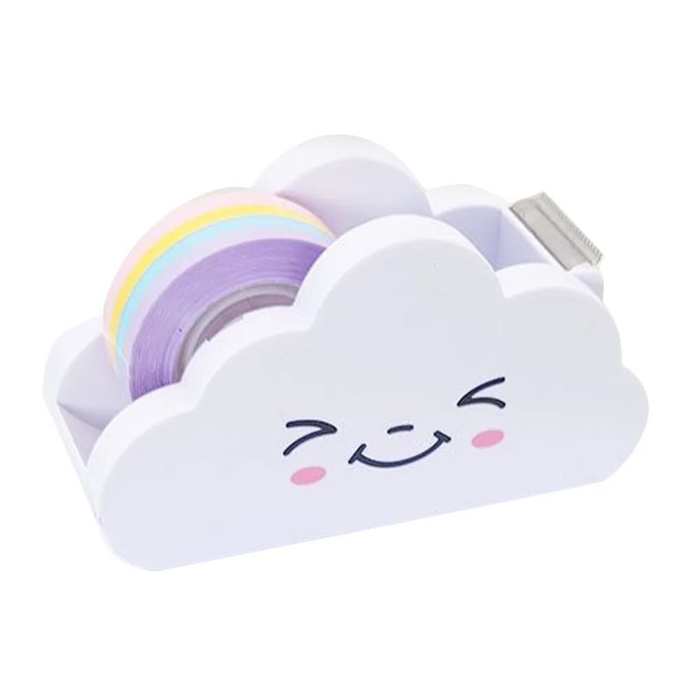 

Office Supplies Washi Rainbow Paper Roll Holder Desk Cute Desktop Office Cloud Cutting Masking Adhesive Cartoon Supplies Machine