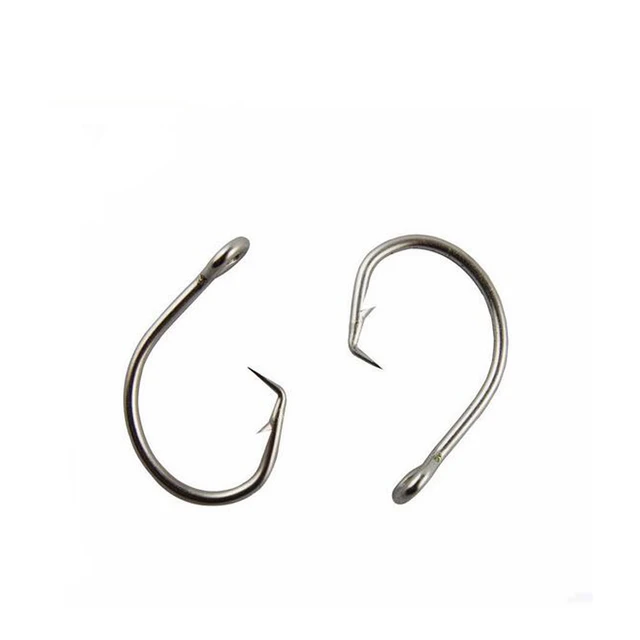 100pcs 39960 Stainless Steel Fishing Hooks Big Game Fish Tuna Circle Bait  Fishhooks Size 8/0