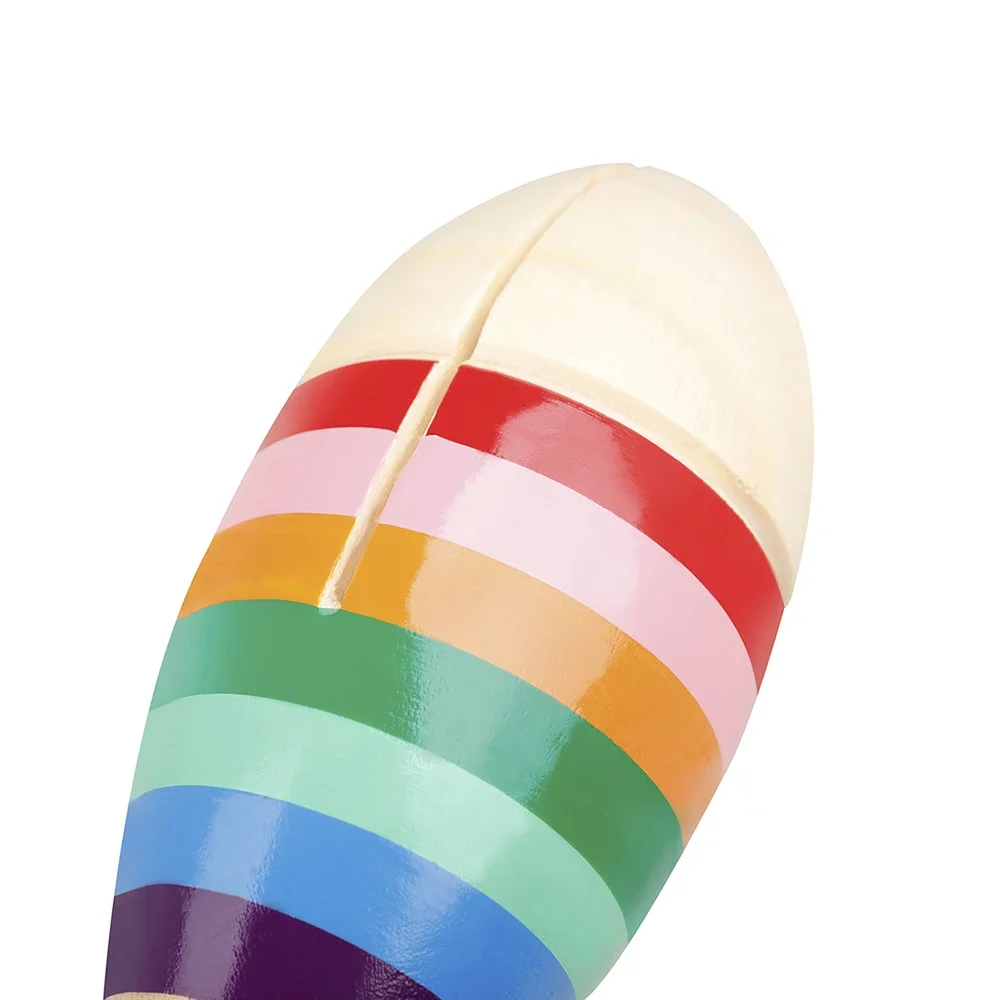 Orff 무지개 물고기 클래퍼 타악기, 다채로운 물고기 장난감,  어린이 장난감