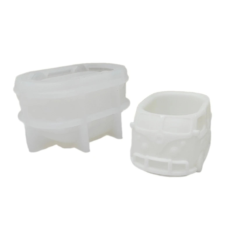 

3D Bus Shaped DIY Succulent Pot Moulds for DIY Garden Desktop Decorations