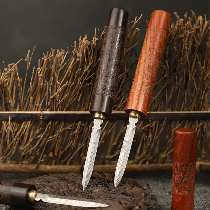 16CM Vintage Metal Letter Opener Cutter Sword Sandalwood Knife Handle Knife Weapon Collection Boys Toys Stationery