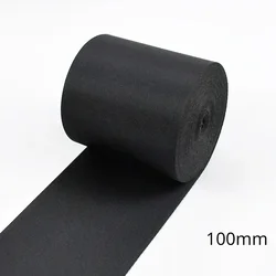Durable Black Nylon Webbing Tape for DIY Crafts and Accessories (100mm)