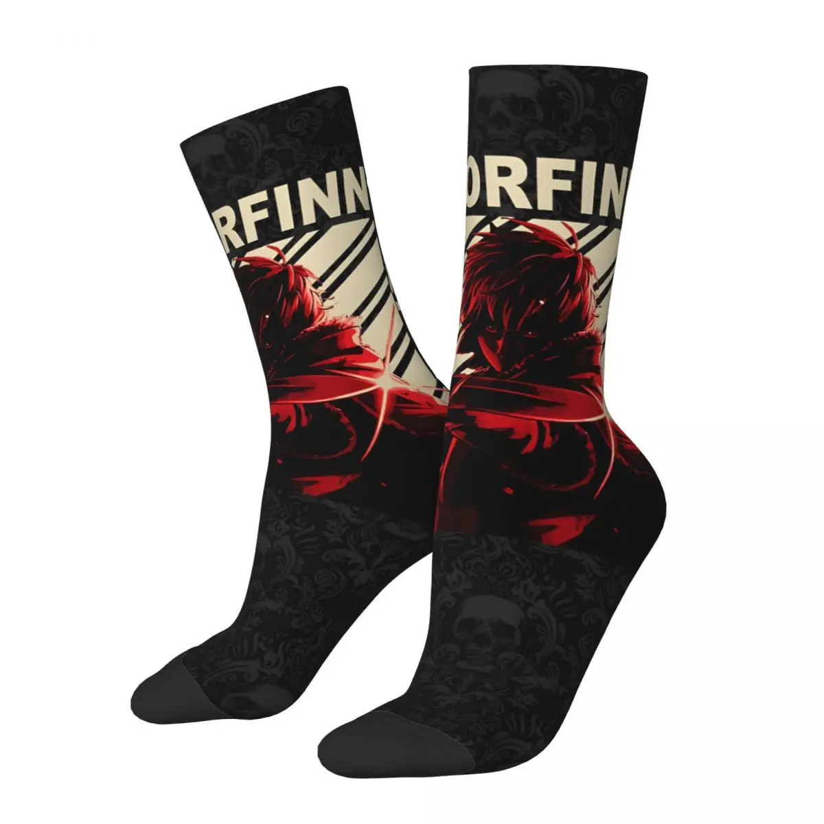

Thorfinn Karlsefni - Vintage Art Men's Socks Retro Harajuku Thorfinn Street Style Novelty Pattern Crew Sock