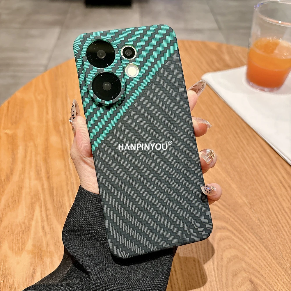 Ultra Thin Carbon Fiber Matte PC Case with Anti-Fingerprint Camera Protector